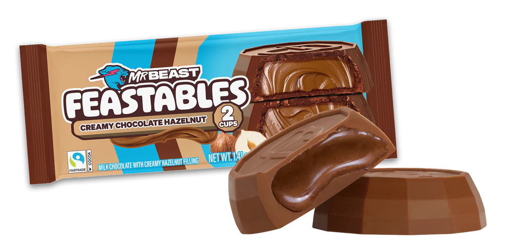 Feastables Hazelnut Cups cups available in Malta and Gozo stores